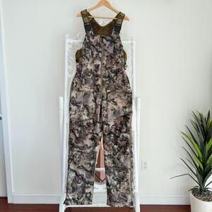 EHG Elite Mossy Oak Bib Overalls Pants Mens Large Camo Pineland Waterproof Work